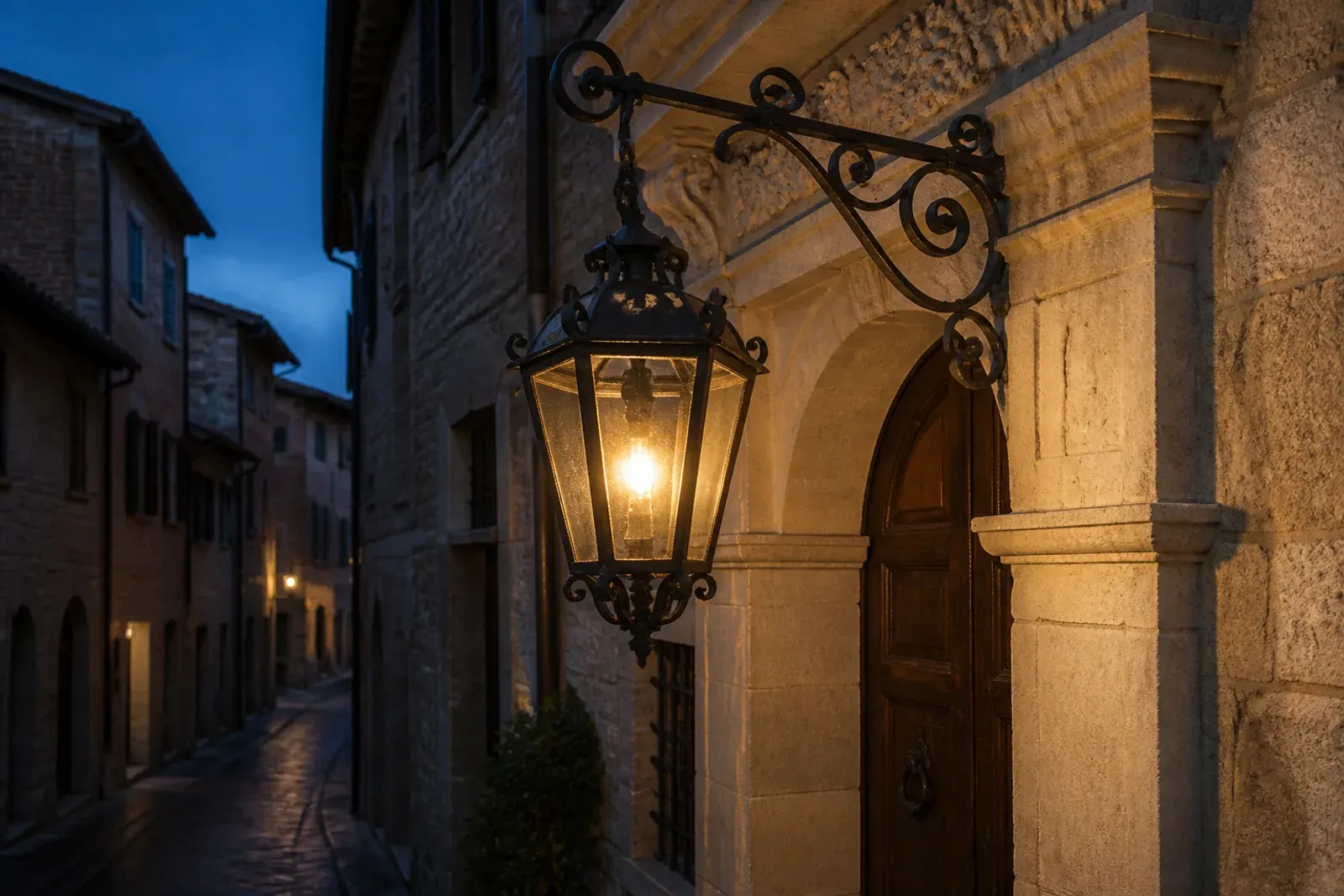 Paramento in mattoni antichi dopo la pulizia