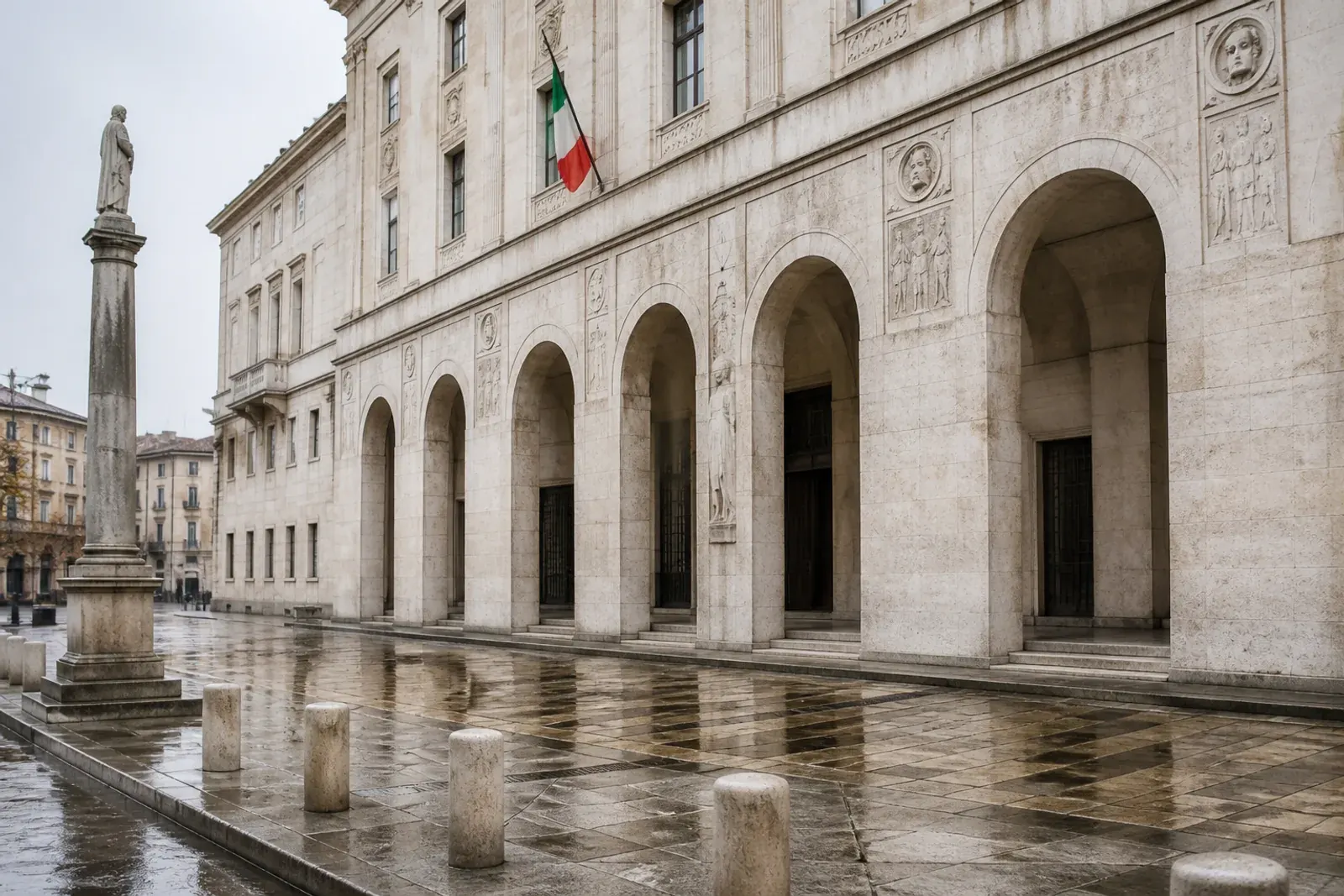 Pulizia della pietra di un edificio storico